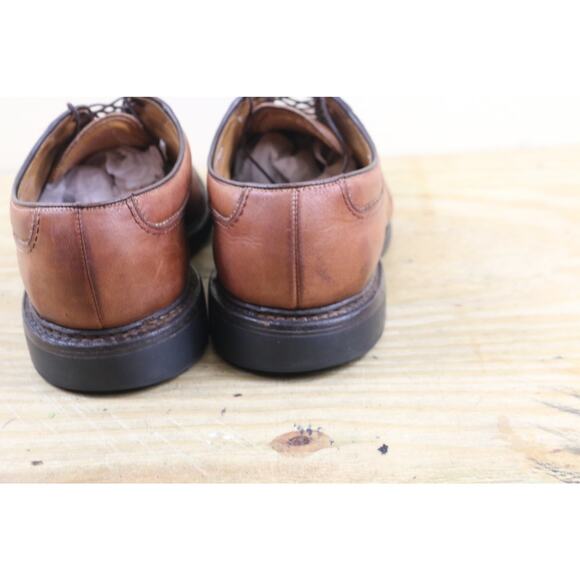 Allen Edmonds Shoes Mens 8 EEE Brown Leather Wilbert Oxfords Derby USA - Picture 3 of 11